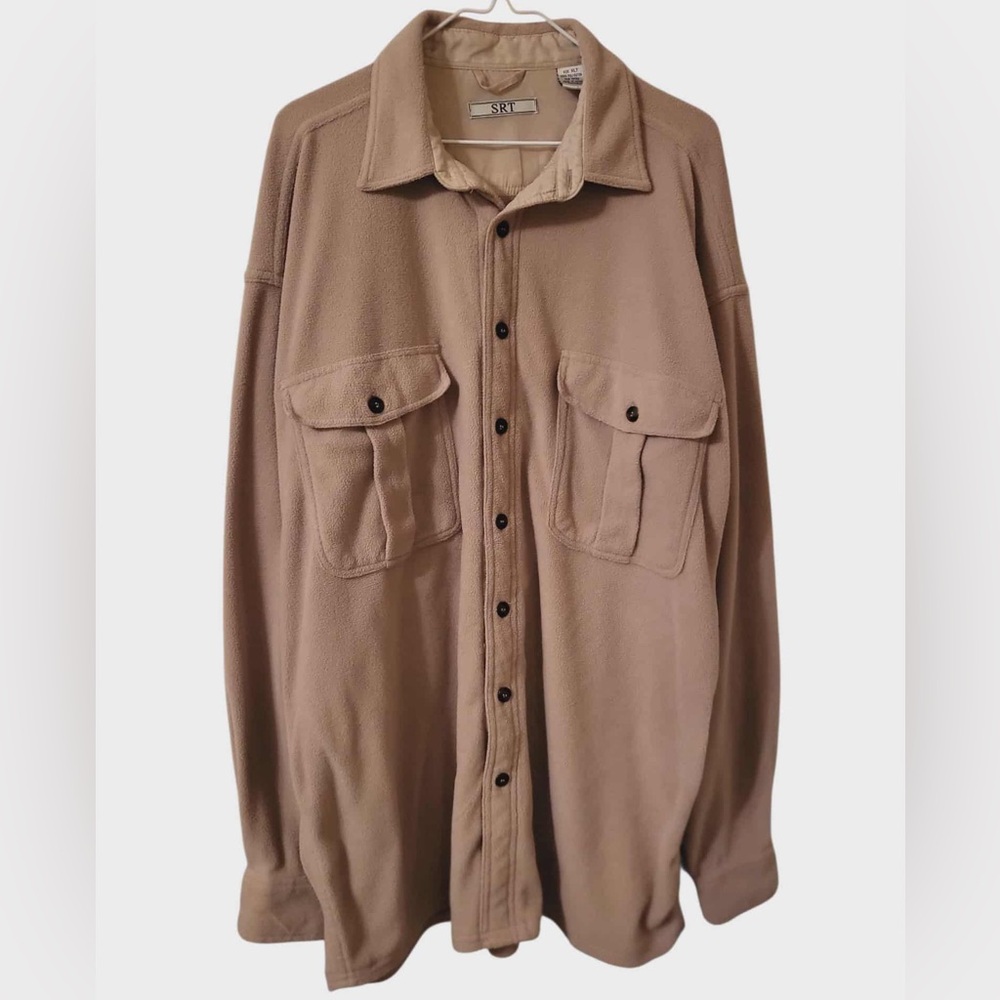Men's Tan Casual Button Down Shirt